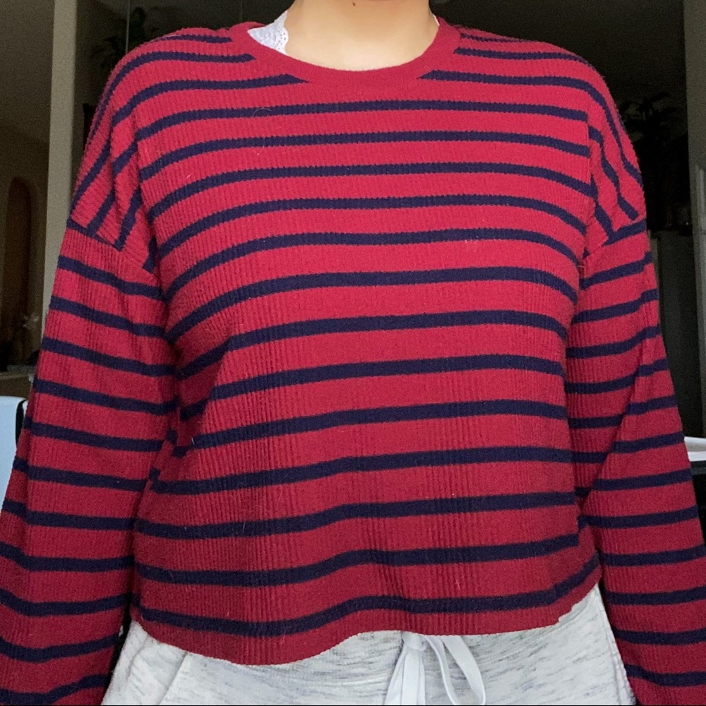 F21 Striped soft long sleeve
